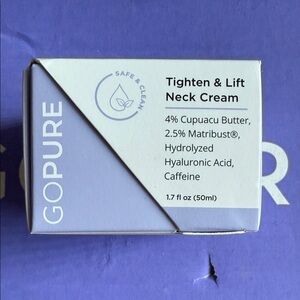 Go Pure Tighten & Lift Neck Cream new in box